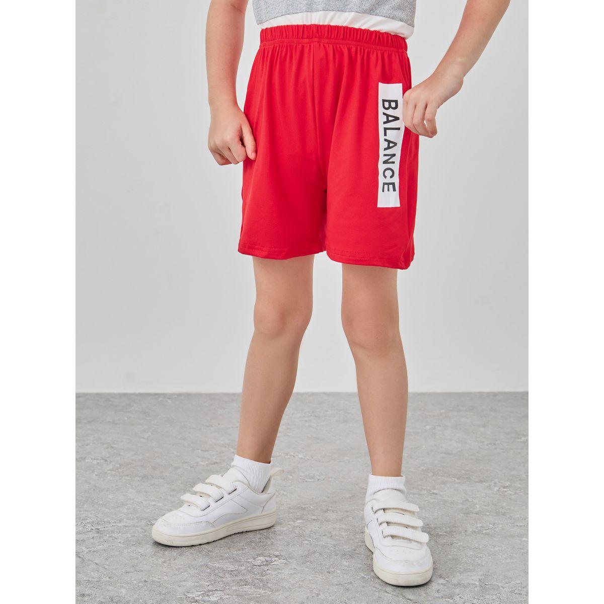 Styli Color Block Slogan Print T-Shirt and Shorts Set-boys-clothing-setsandcoords-image-5