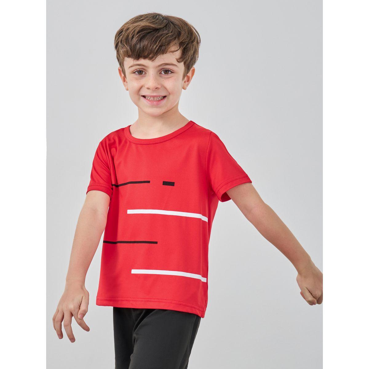 Styli Striped Print Round Neck T-Shirt and Shorts Set-boys-clothing-setsandcoords-image-2