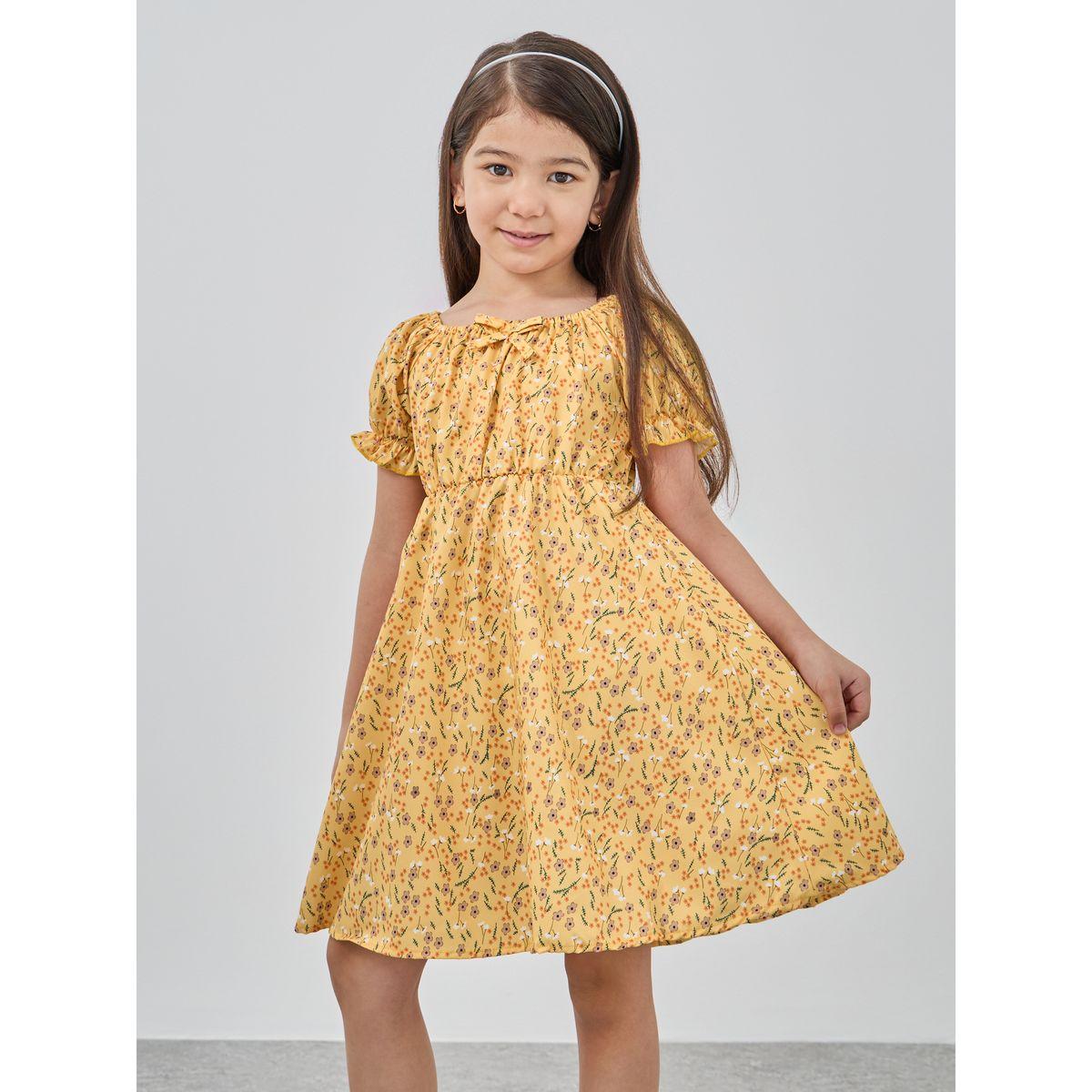 Styli Ditsy Print Round Neck Dress-girls-clothing-dressesandjumpsuits-image-3