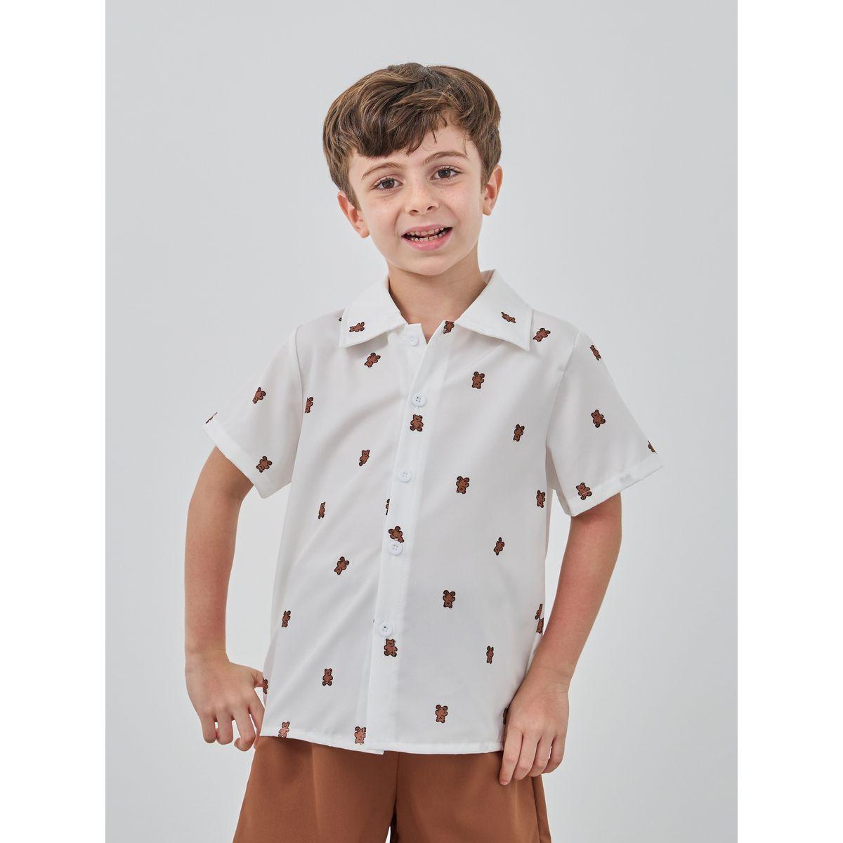 Styli Teddy Bear Print Shirt and Shorts Set-boys-clothing-setsandcoords-image-3