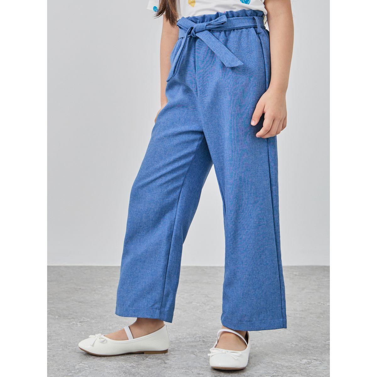 Styli Pack of 2 - Solid Elastic Waist Straight Leg Pants-girls-clothing-bottoms-trousers-image-6