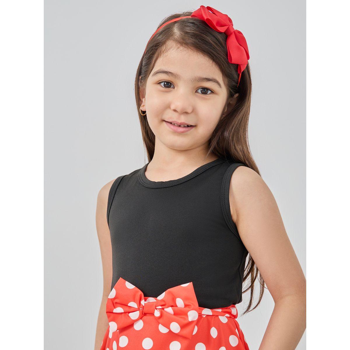 Styli Bow Detail Polka Dot Print Dress-girls-clothing-dressesandjumpsuits-image-4