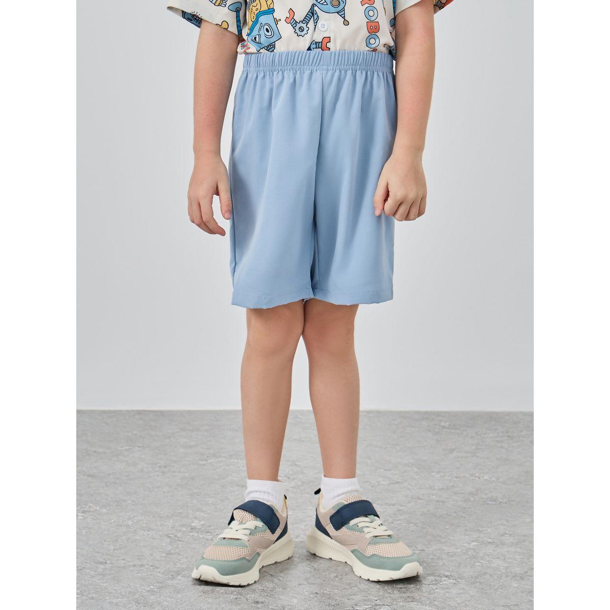 Styli Robot Graphic Print Shirt and Shorts Set-boys-clothing-setsandcoords-image-4