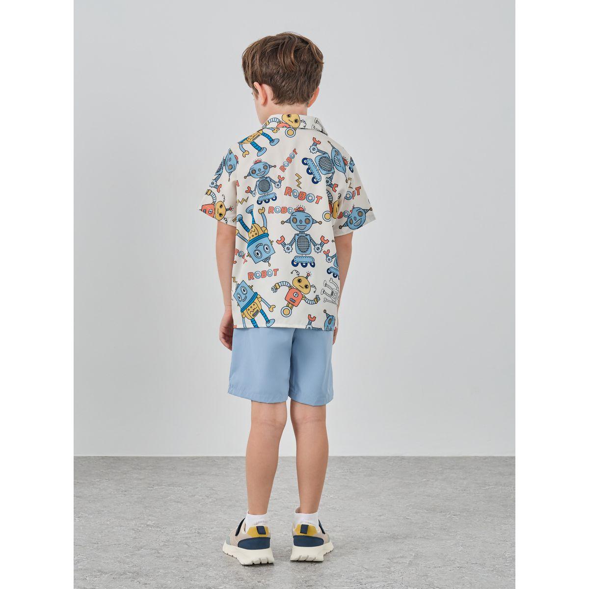 طقم من شورت وقميص بطبعة جرافيك-boys-clothing-setsandcoords-image-5