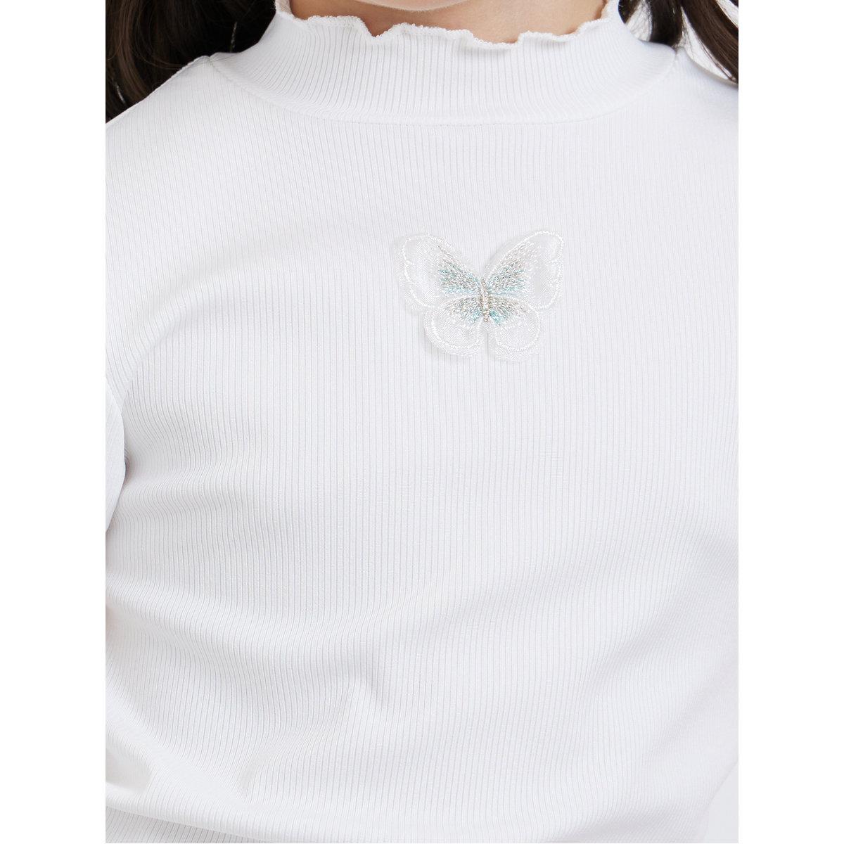 تيشيرت بياقة عالية وتفاصيل مُضلعة-girls-clothing-tshirts-image-3