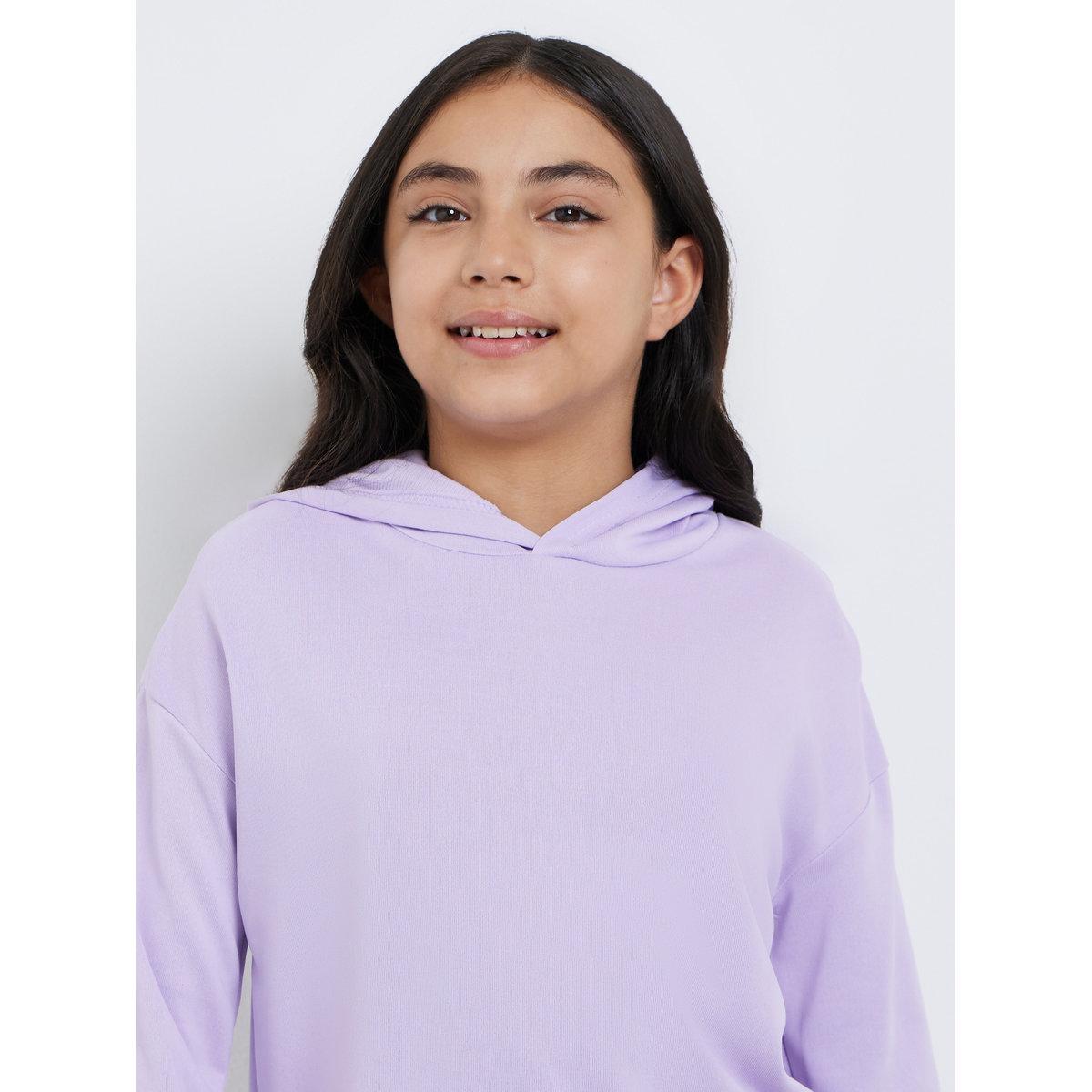 هودي سادة بقصة مريحة-girls-clothing-sweatshirts-image-3