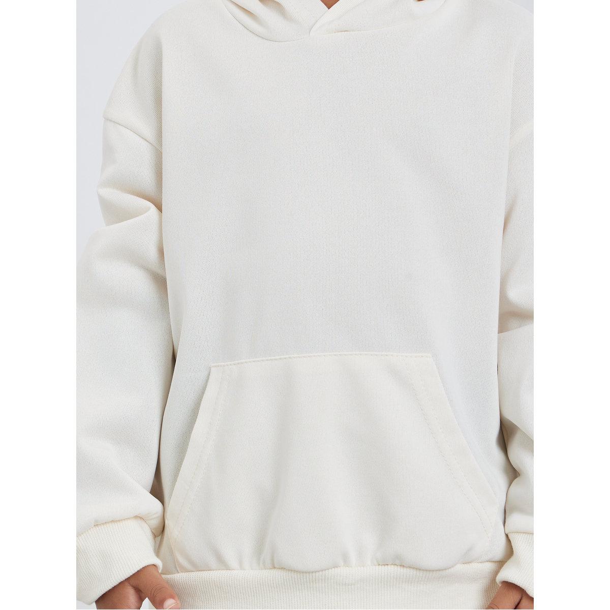 Styli Boys Off White Relaxed Fit Hoodie with Front Pocket-boys-clothing-winterwear-sweatshirts-image-3