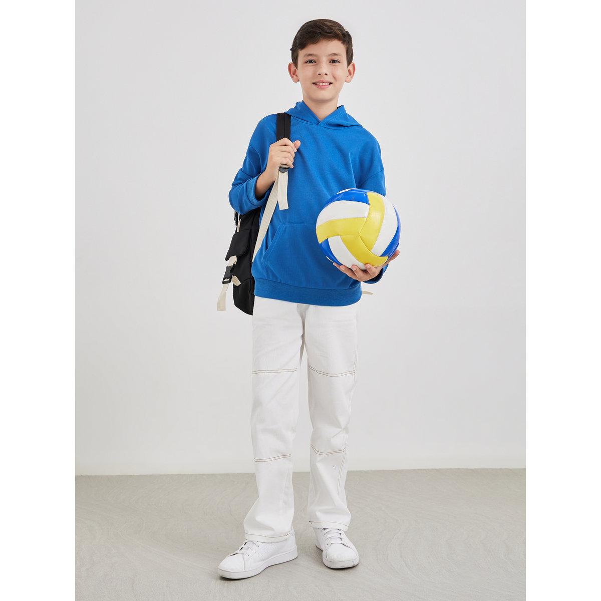 Styli Teen Blue Relaxed Fit Hoodie with Front Pocket-boys-clothing-winterwear-sweatshirts-image-2