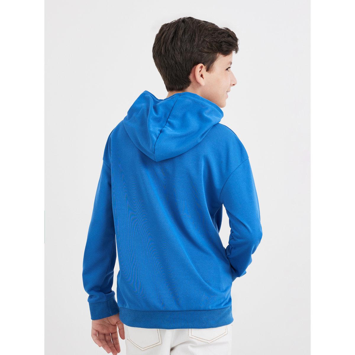 Styli Teen Blue Relaxed Fit Hoodie with Front Pocket-boys-clothing-winterwear-sweatshirts-image-5