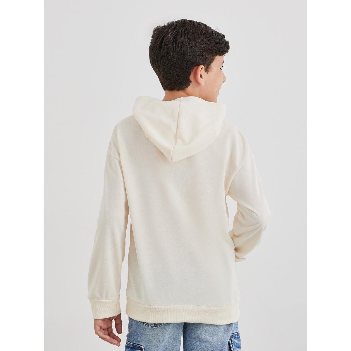 هودي بقصة مريحة مع تفاصيل جيب أمامي-boys-clothing-winterwear-sweatshirts-image-4