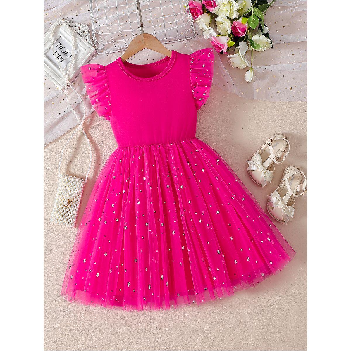 Styli Embellished Mesh Insert Tulle Dress-girls-clothing-dressesandjumpsuits-image-1