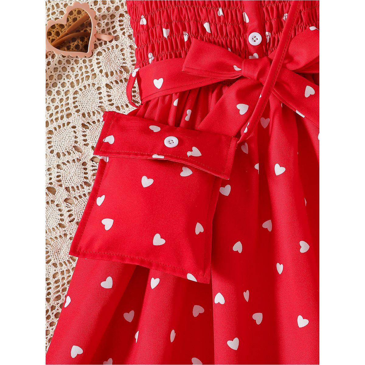 فستان بطبعة قلوب وتفاصيل مُجمعة مع شنطة-girls-clothing-dressesandjumpsuits-image-3