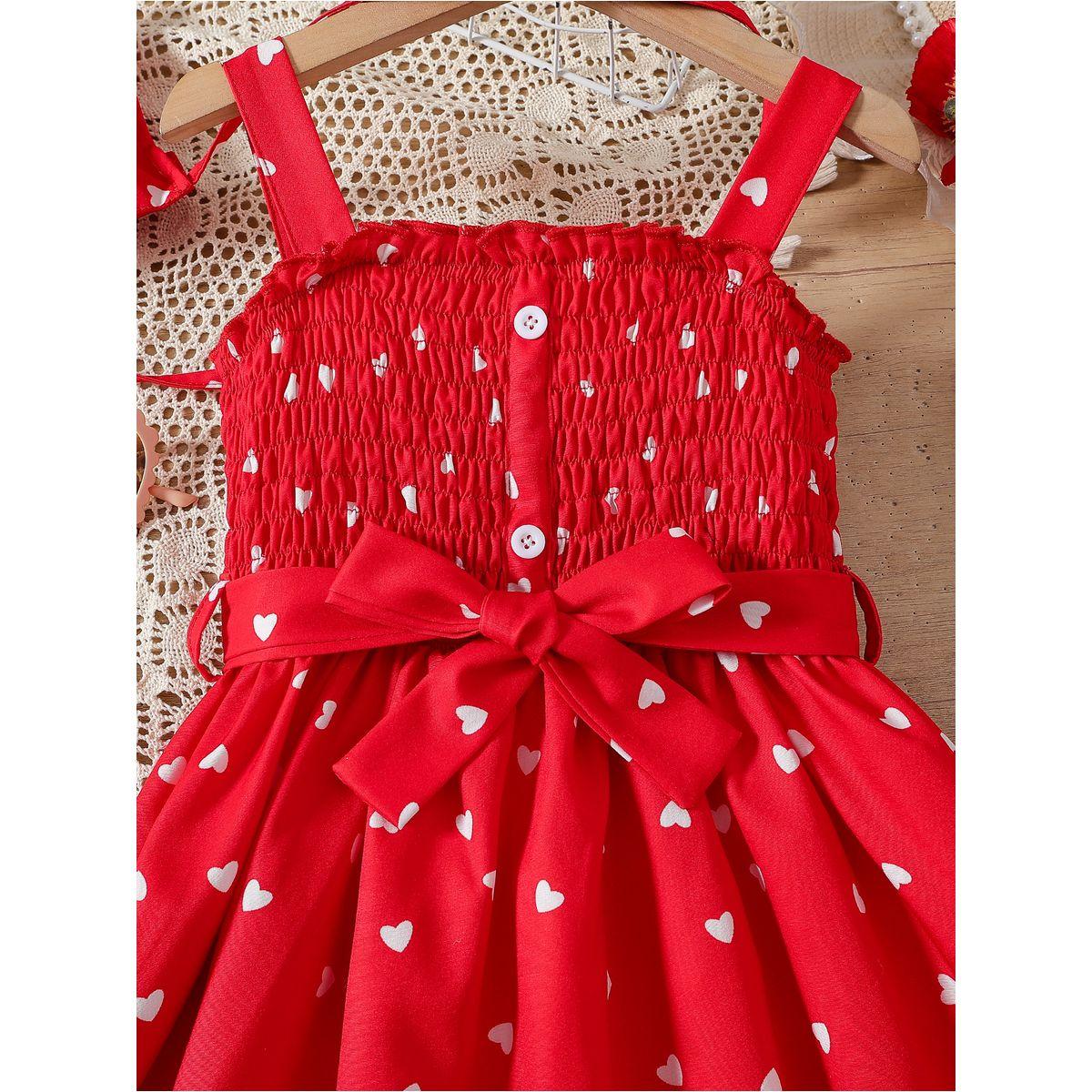 فستان بطبعة قلوب وتفاصيل مُجمعة مع شنطة-girls-clothing-dressesandjumpsuits-image-5