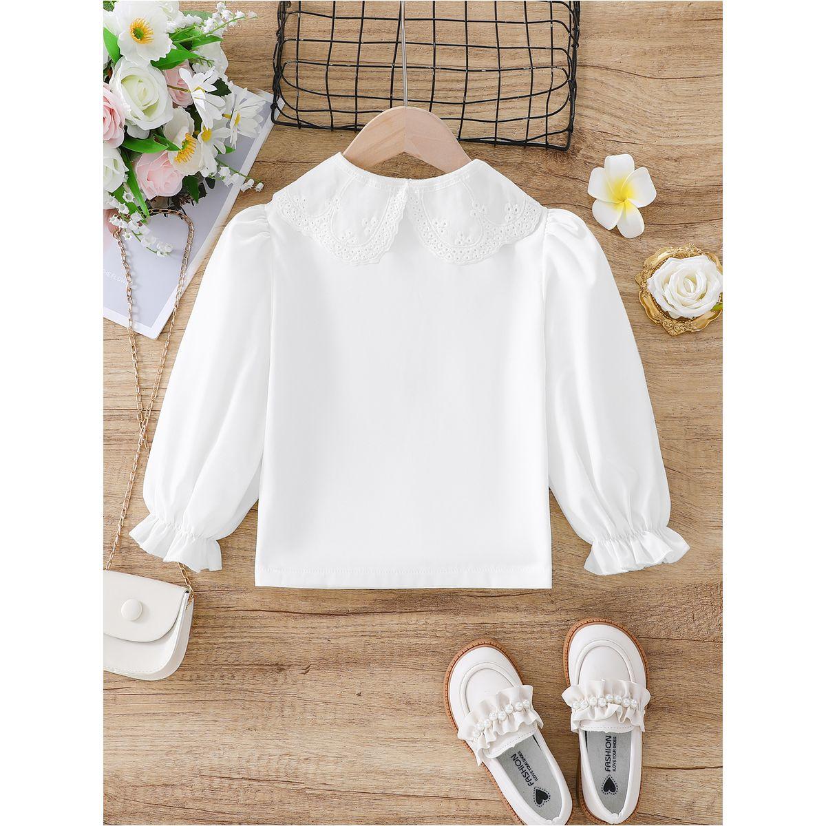 Styli Solid Peter Pan Collar Buttoned Shirt-girls-clothing-blousesandshirts-image-2