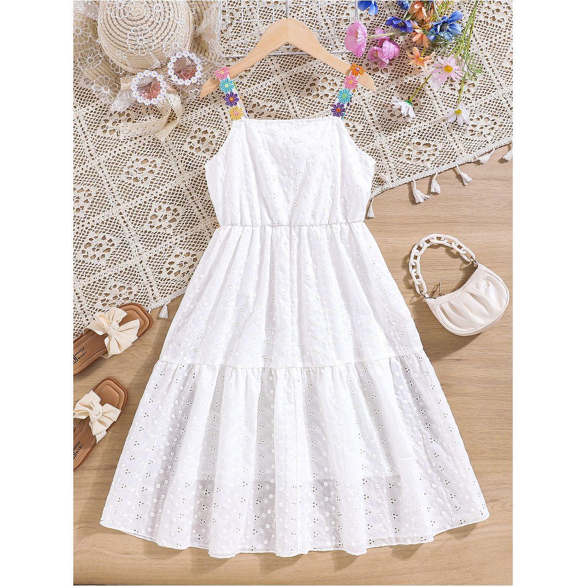 Styli Schiffli Look Lace Flower Detail Cami Dress-girls-clothing-dressesandjumpsuits-image-2