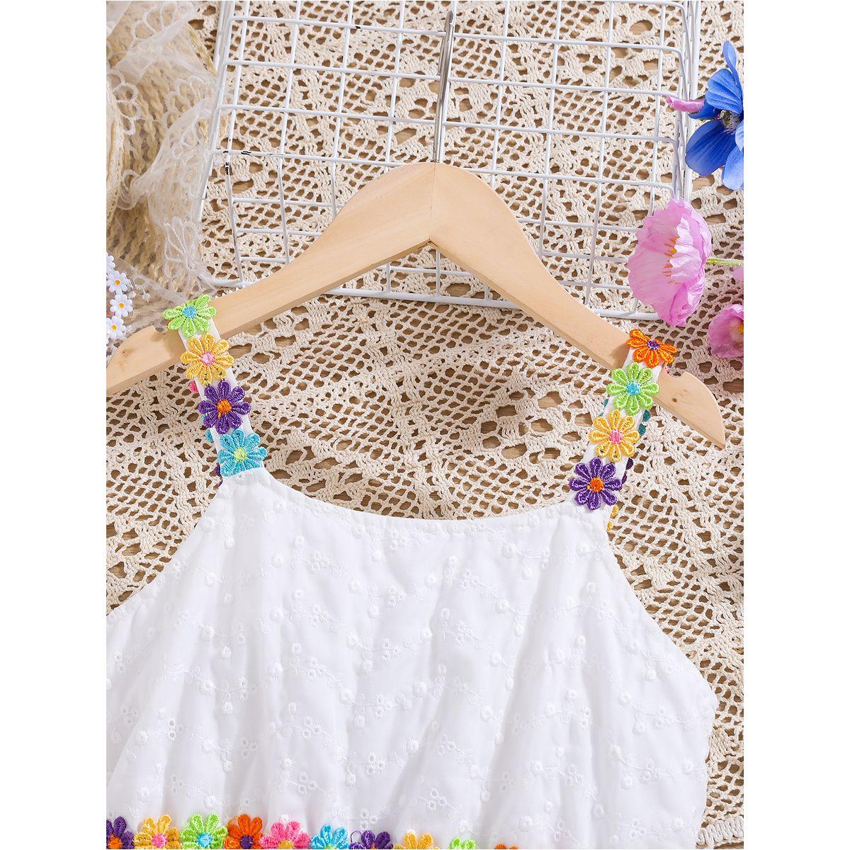 Styli Schiffli Look Lace Flower Detail Cami Dress-girls-clothing-dressesandjumpsuits-image-3