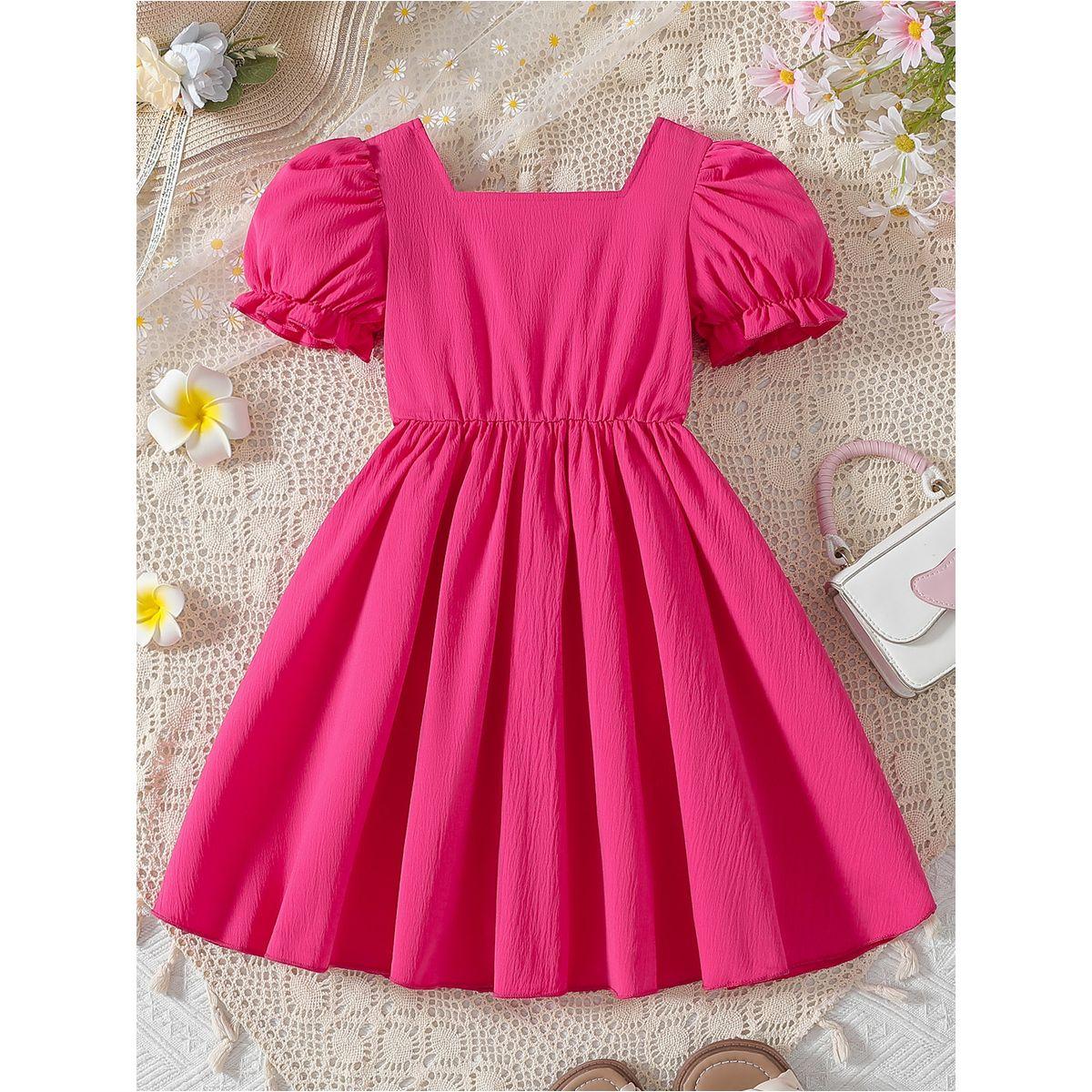 Styli Flower Lace Detail Square Neck Dress-girls-clothing-dressesandjumpsuits-image-2