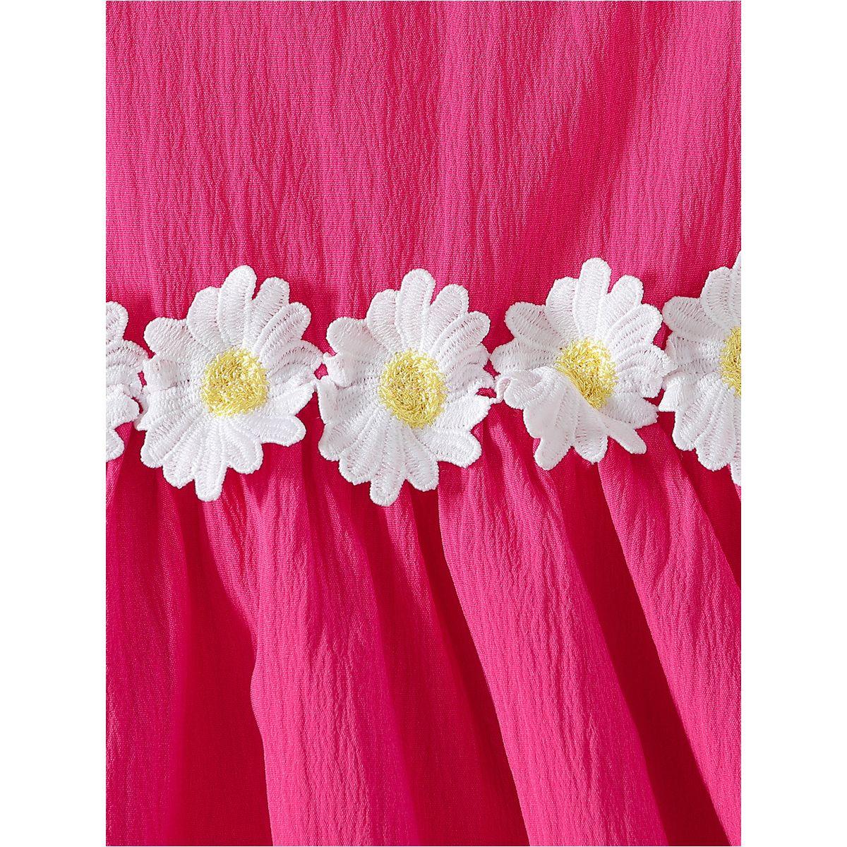 فستان بتفاصيل دانتيل مع ياقة مربعة-girls-clothing-dressesandjumpsuits-image-5