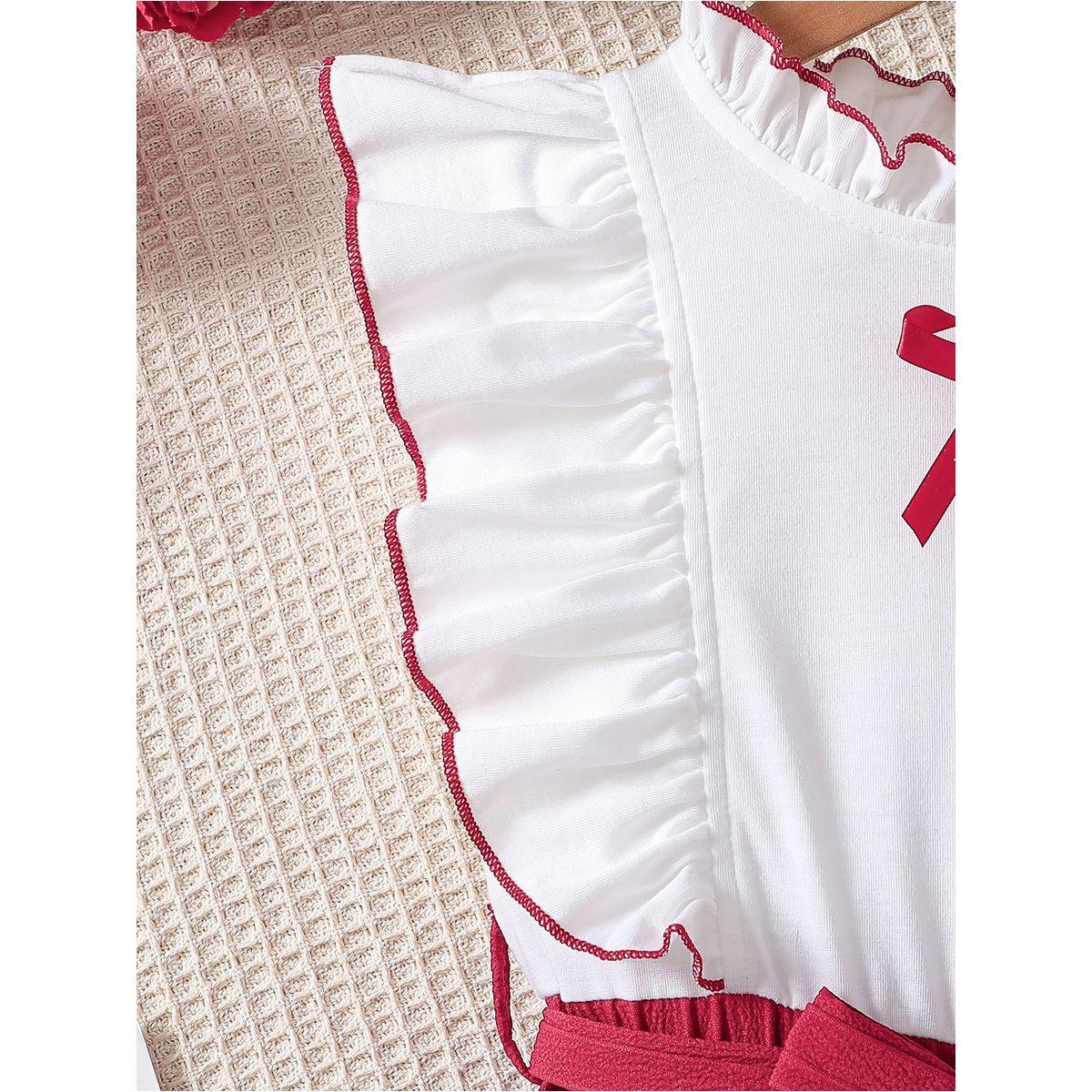 جمبسوت بقصة أرجل واسعة ونمط كُتل الألوان-girls-clothing-rompers-image-4