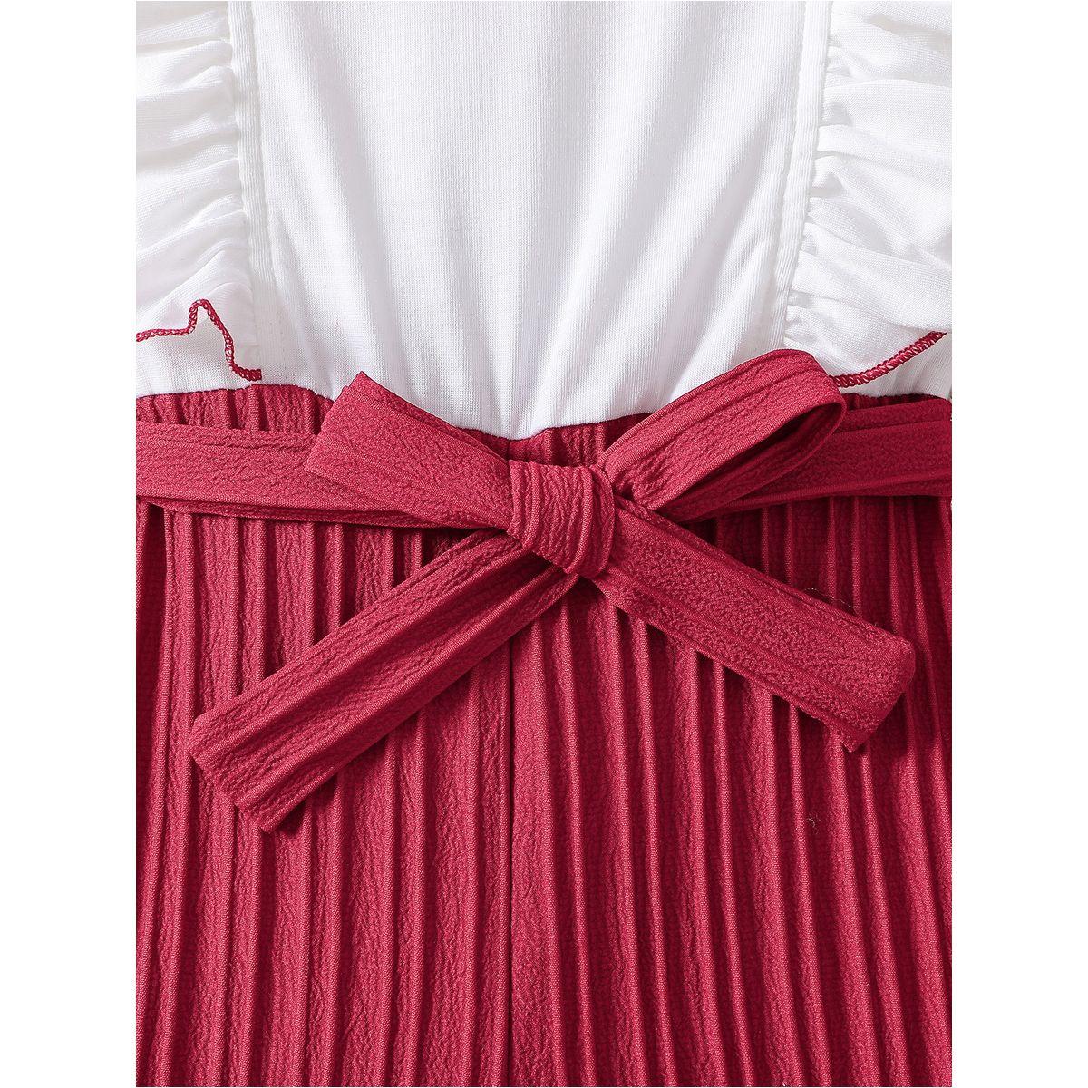 جمبسوت بقصة أرجل واسعة ونمط كُتل الألوان-girls-clothing-rompers-image-5