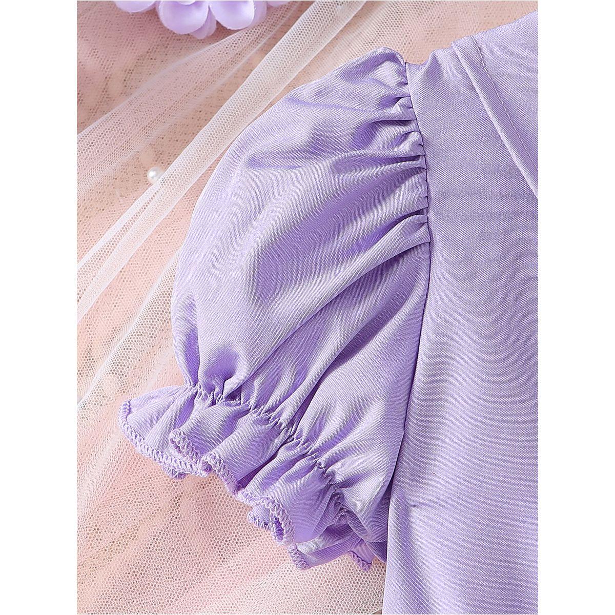 Styli Lace Trim Button Front Dress with Ruffle Hem-girls-clothing-dressesandjumpsuits-image-5