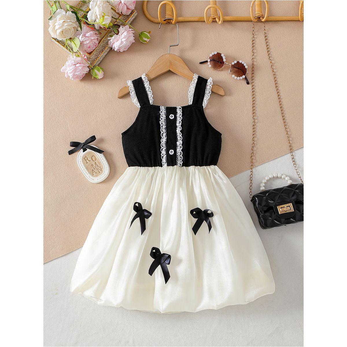 فستان بنمط كُتل الألوان مع تداخلات دانتيل-girls-clothing-dressesandjumpsuits-image-1