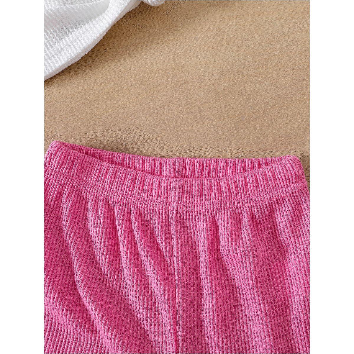 Styli Embroidery Patch Detail Knitted T-Shirt and Flared Pants Set-girls-clothing-setsandcoords-image-6