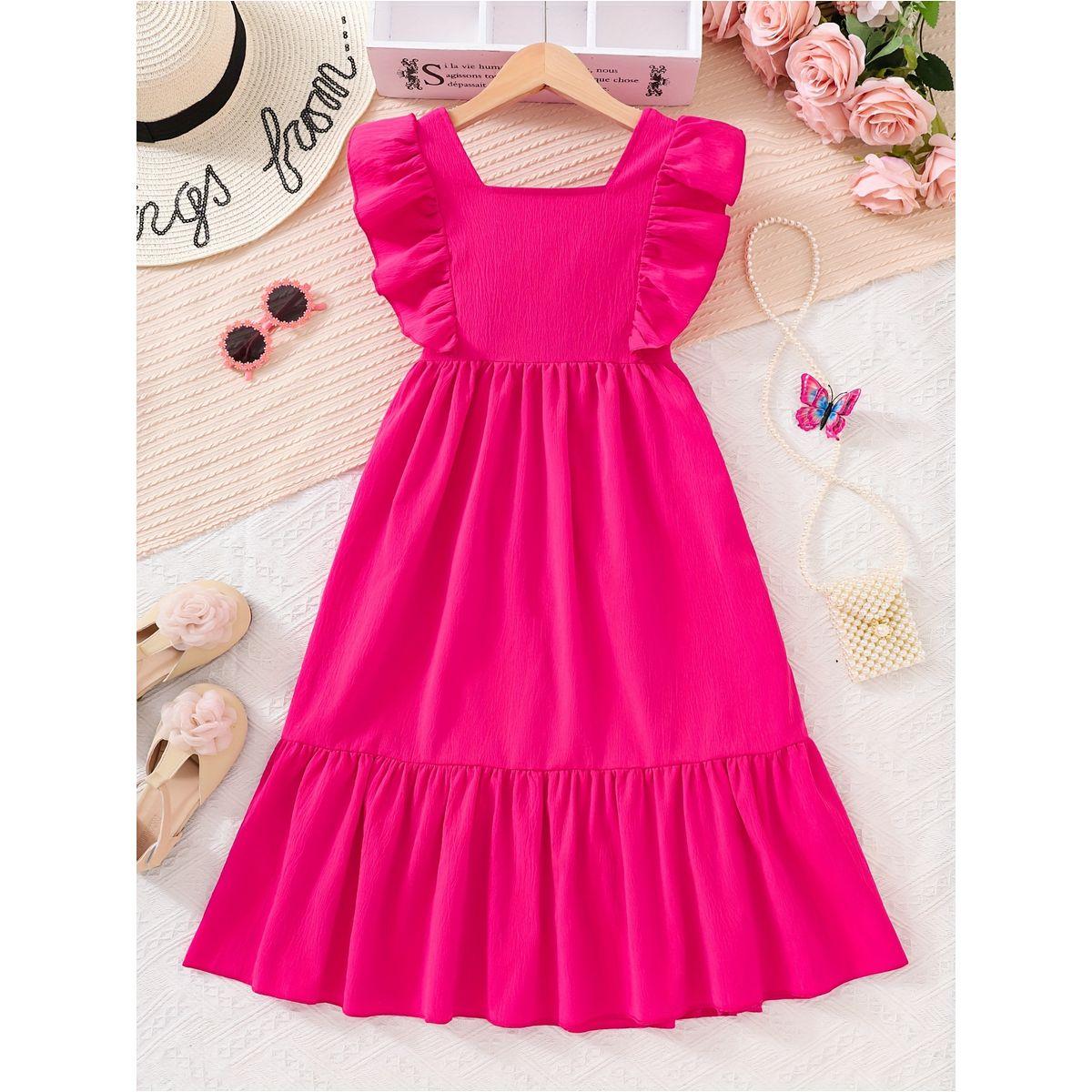 فستان سادة بتفاصيل كشكش-girls-clothing-dressesandjumpsuits-image-5