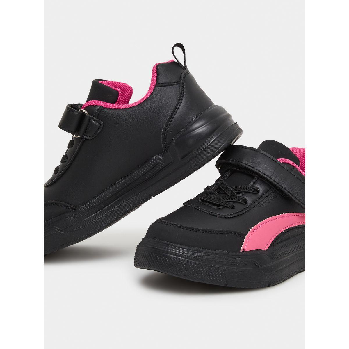 Styli Girls Black Contrast Panel Sneakers-girls-shoes-sneakers-image-3
