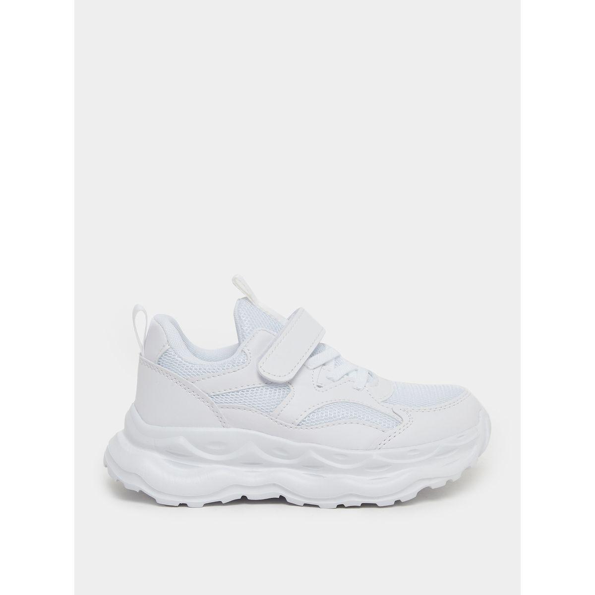 Styli Textured Sneakers with Hook and Loop Closure-girls-shoes-sneakers-image-1