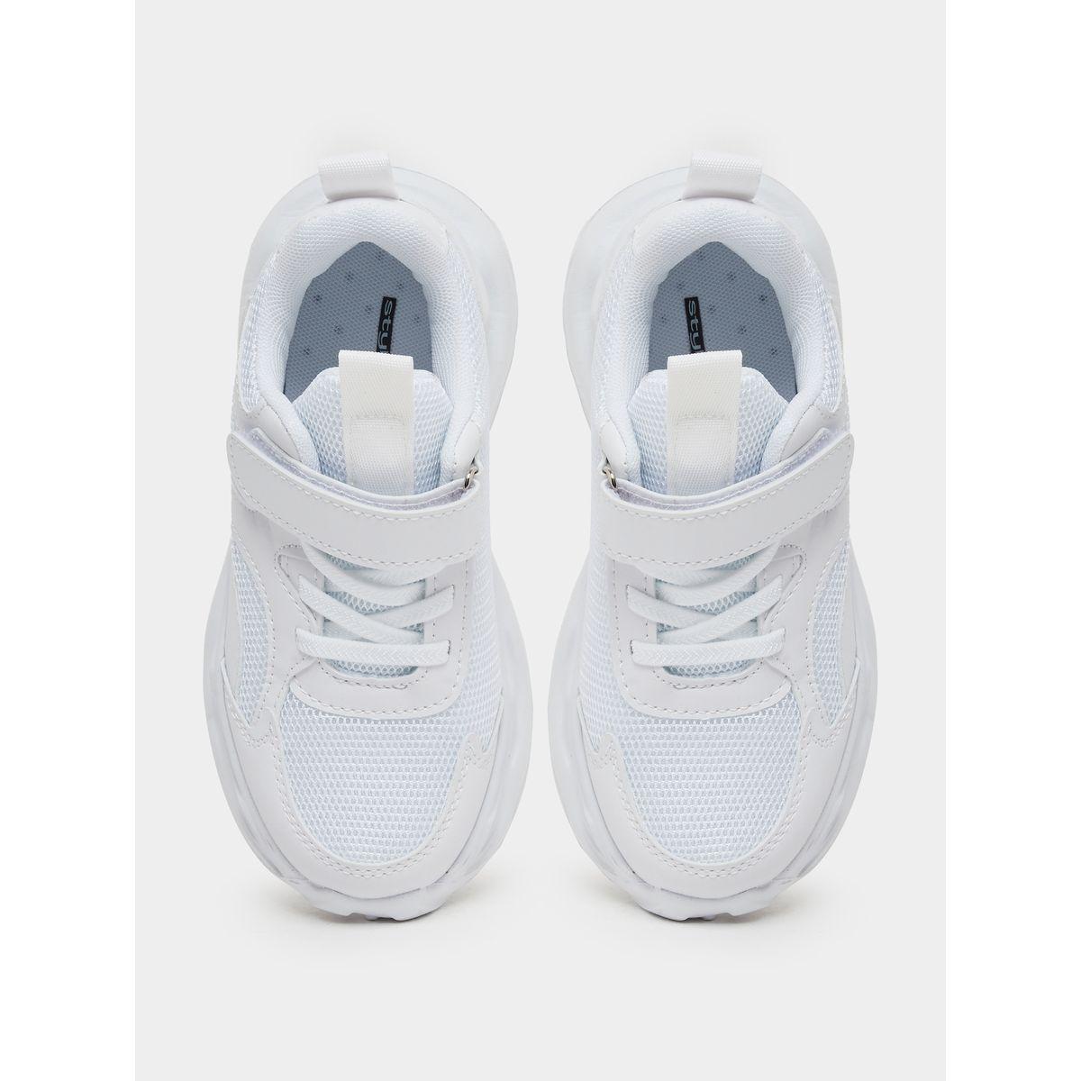 Styli Textured Sneakers with Hook and Loop Closure-girls-shoes-sneakers-image-5