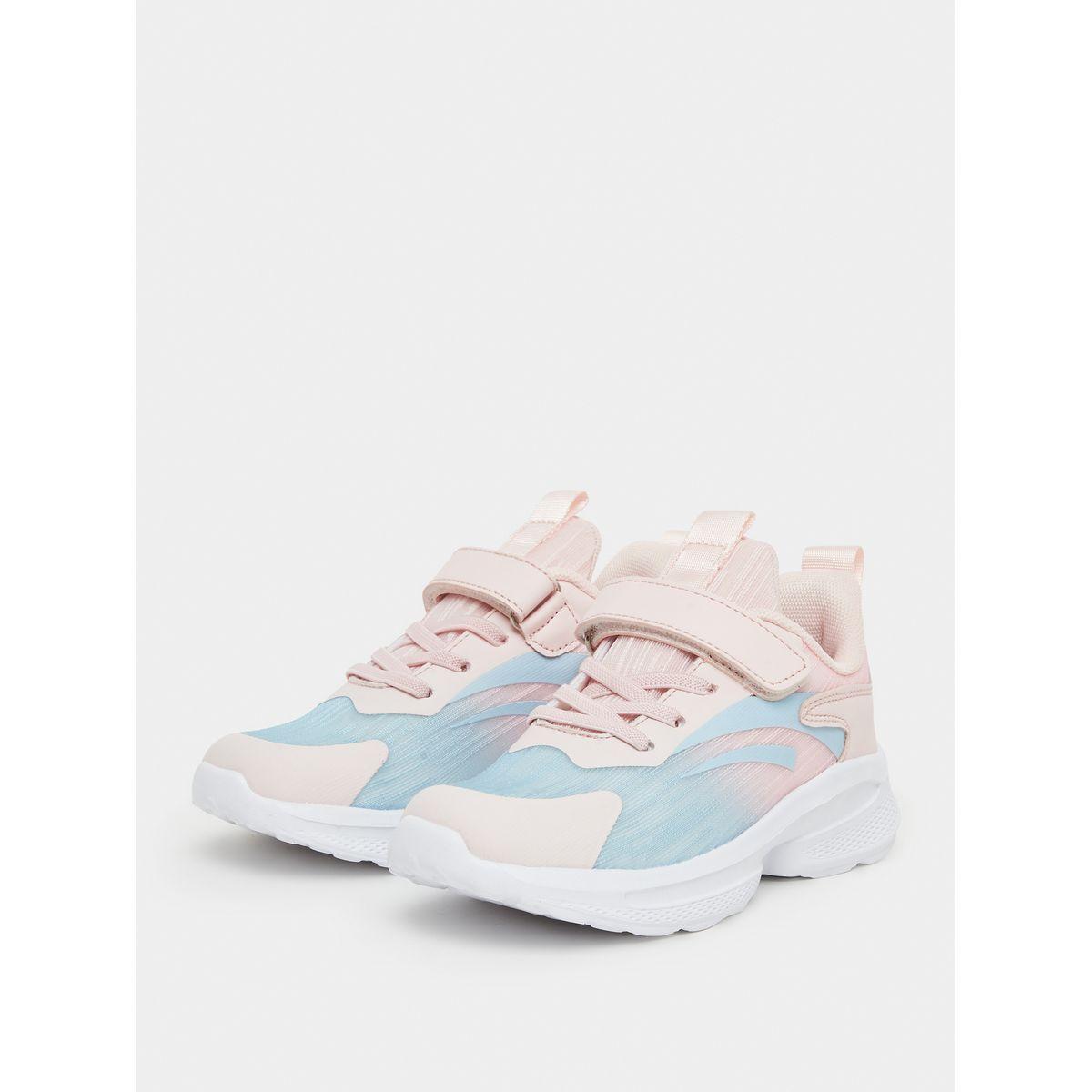 Styli Girls Textured Panel Hook and Loop Sneakers-girls-shoes-sneakers-image-2