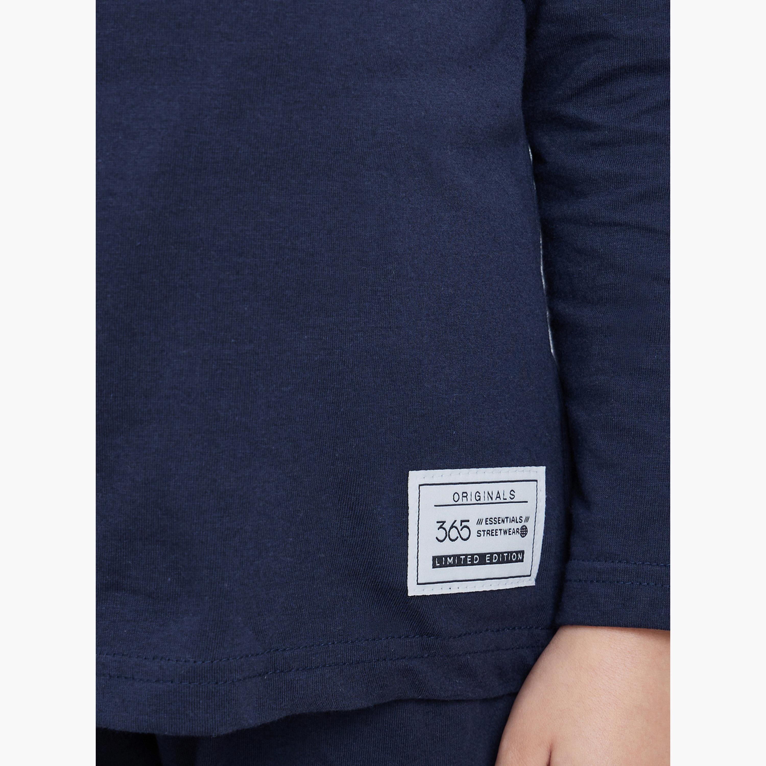 Styli Boys Navy Long Sleeve T-Shirt and Joggers Set-boys-clothing-setsandcoords-image-3