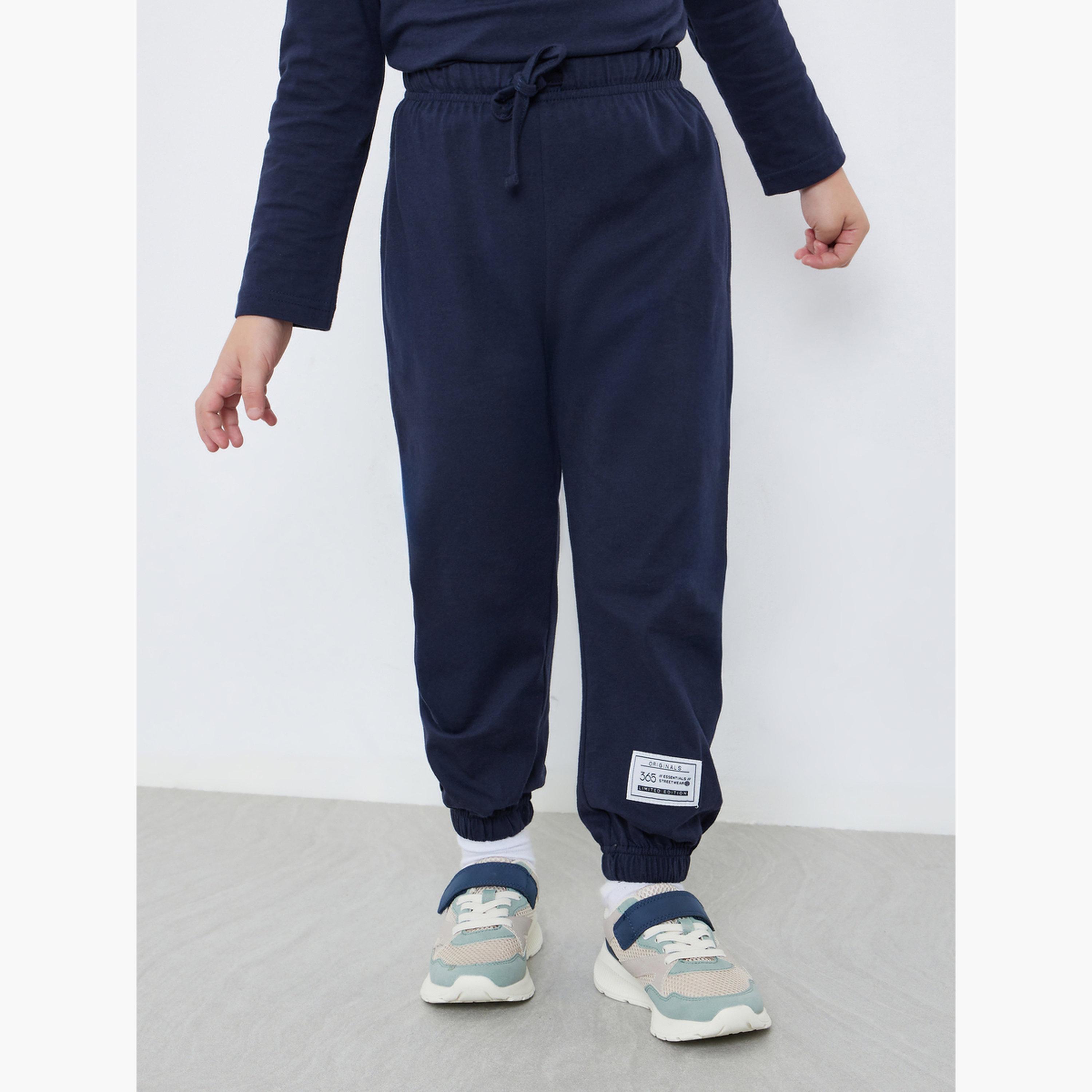 Styli Boys Navy Long Sleeve T-Shirt and Joggers Set-boys-clothing-setsandcoords-image-5
