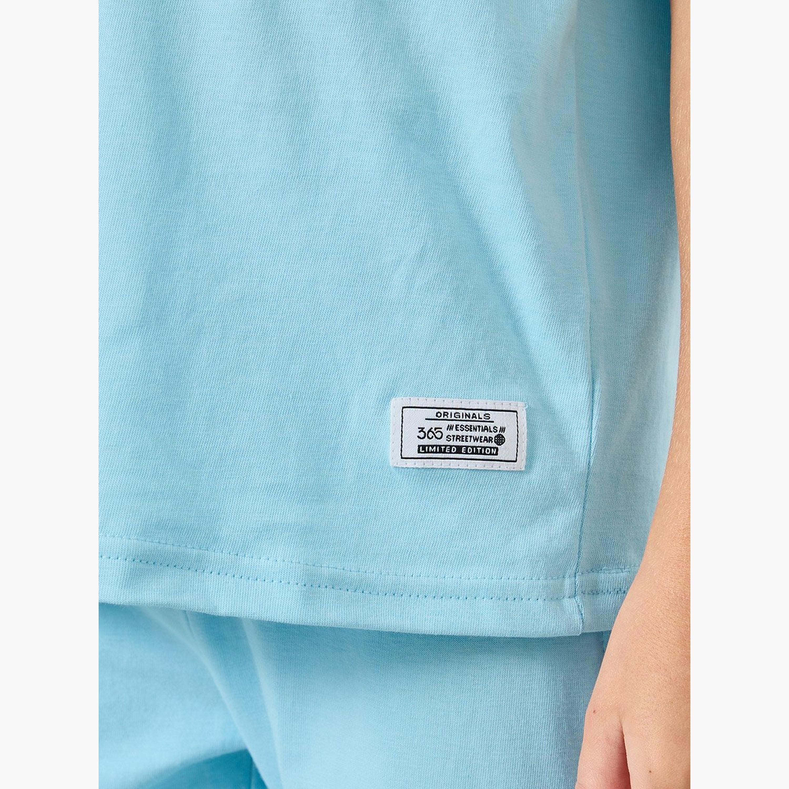 Styli Boys Light Blue Solid T-Shirt and Joggers Set-boys-clothing-setsandcoords-image-4