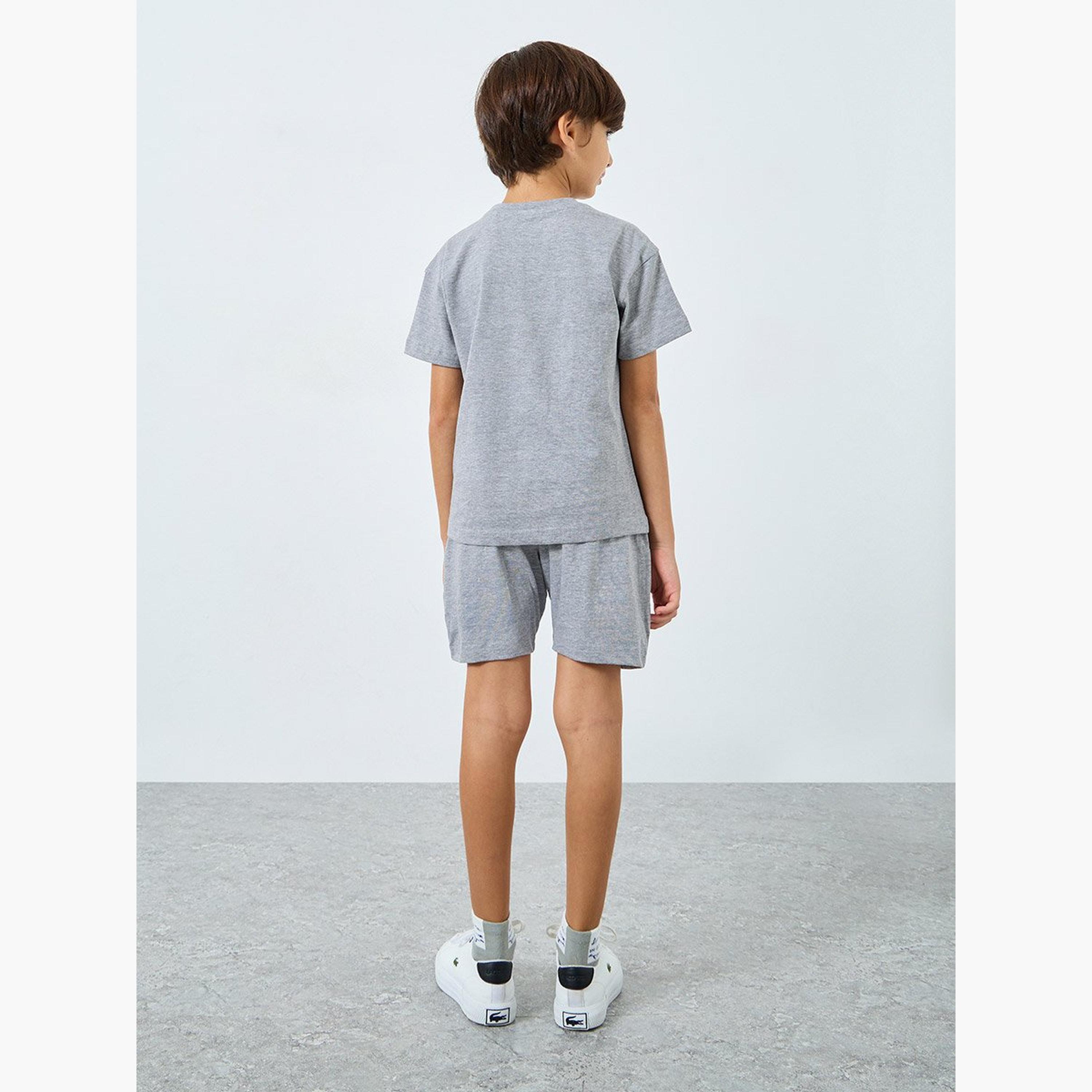 طقم من شورت وتيشيرت سادة-boys-clothing-setsandcoords-image-6