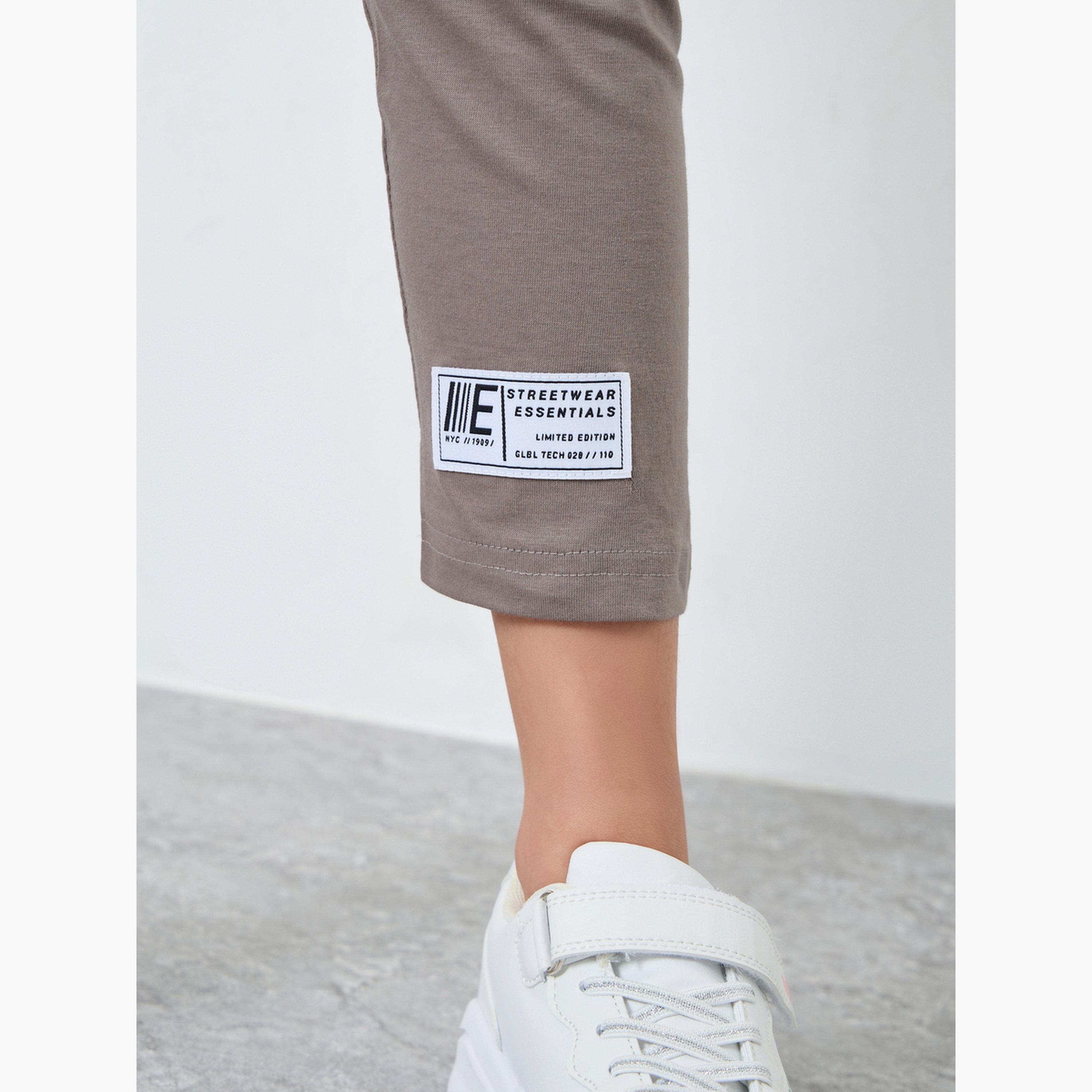 Styli Solid Oversized T-Shirt and Leggings Set-girls-clothing-setsandcoords-image-6