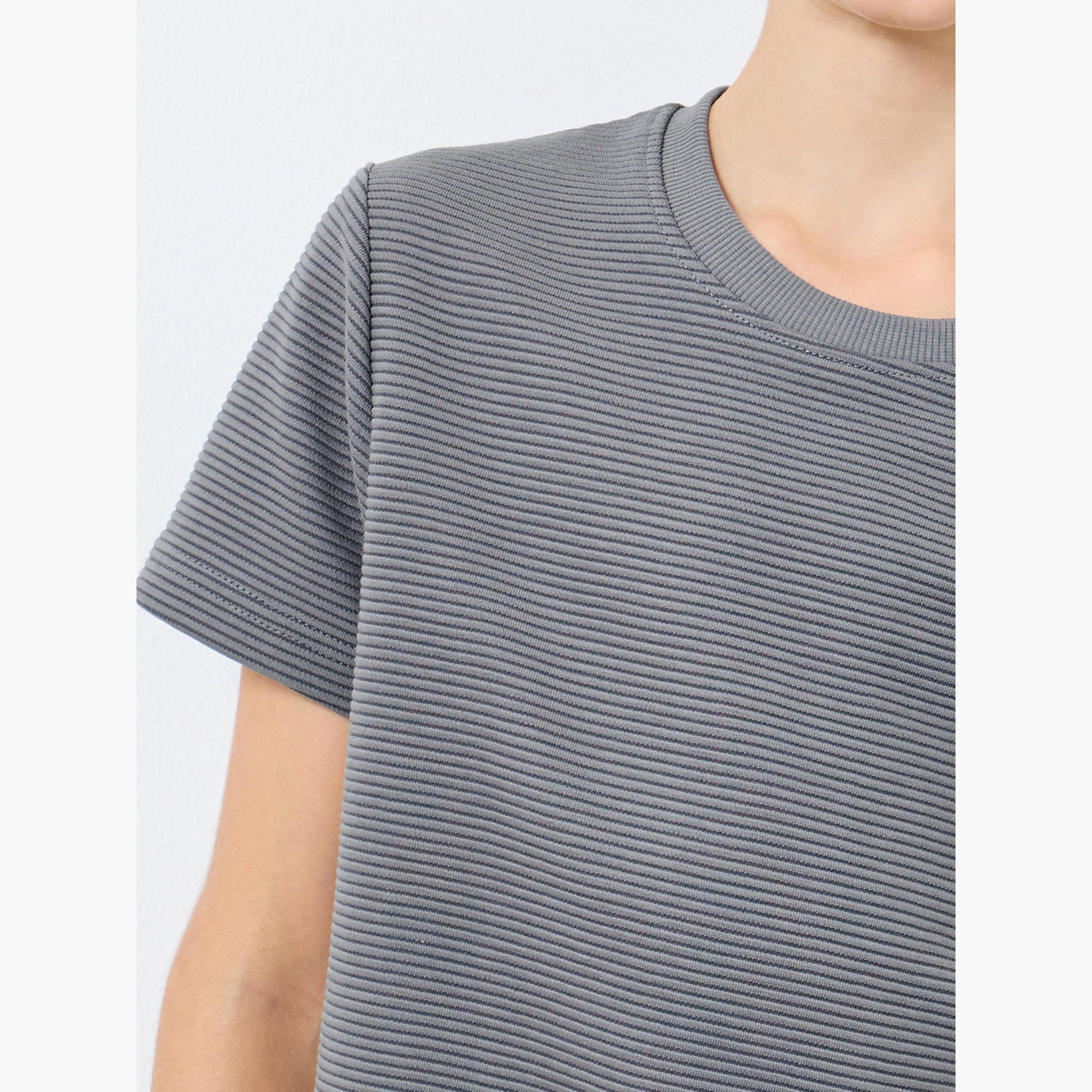 Styli Teens Grey Cotton Blend T-Shirt and Joggers Set-boys-clothing-setsandcoords-image-3
