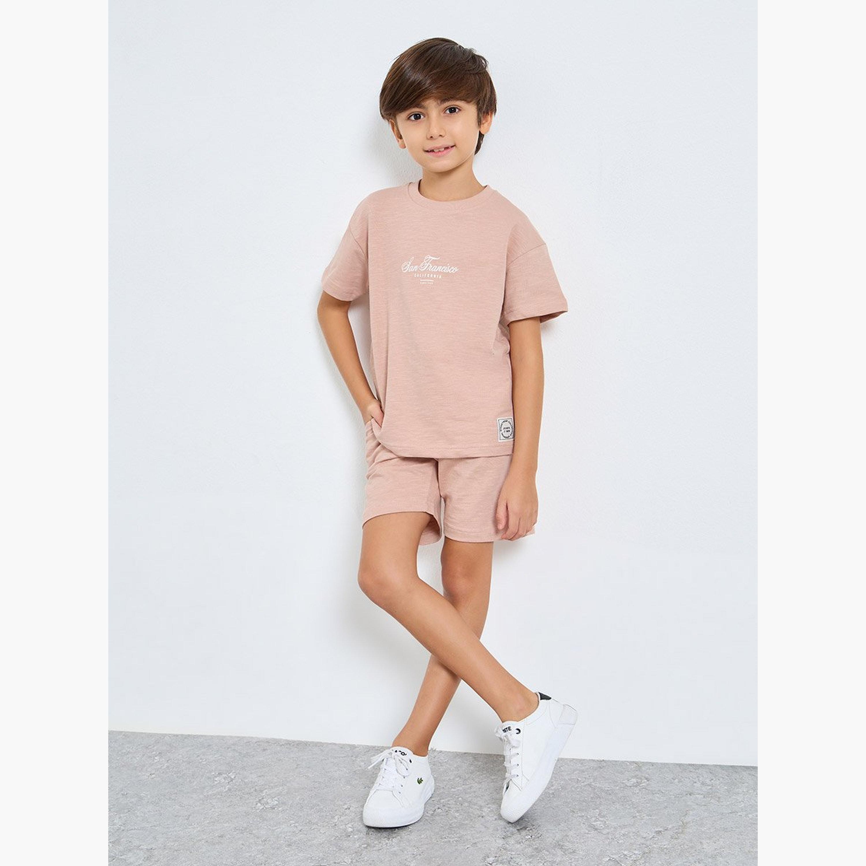 فستان ميدي بحافة واسعة وطبعة زهور-boys-clothing-setsandcoords-image-1