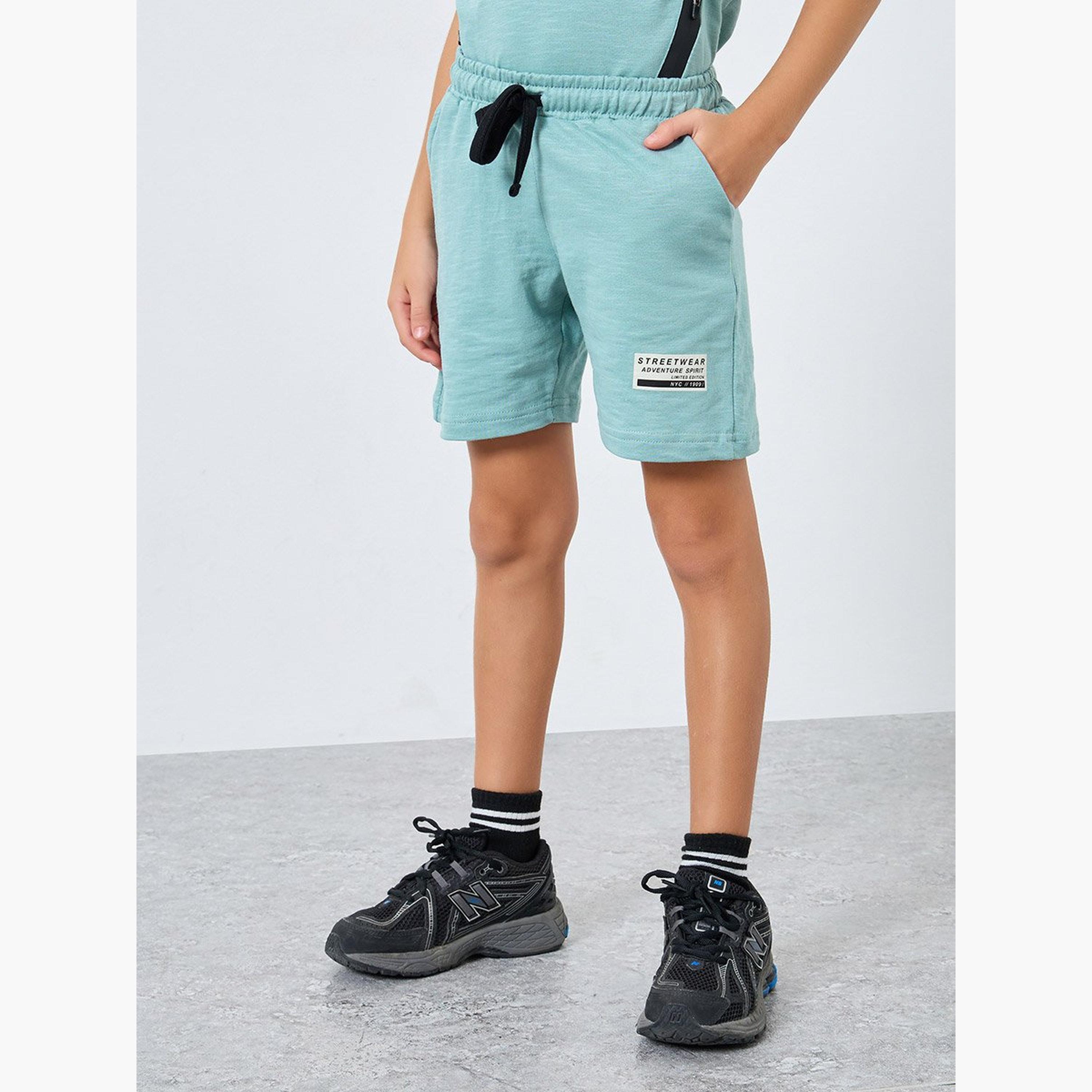 طقم منسق من شورت وتيشيرت بياقة هودي-boys-clothing-setsandcoords-image-5