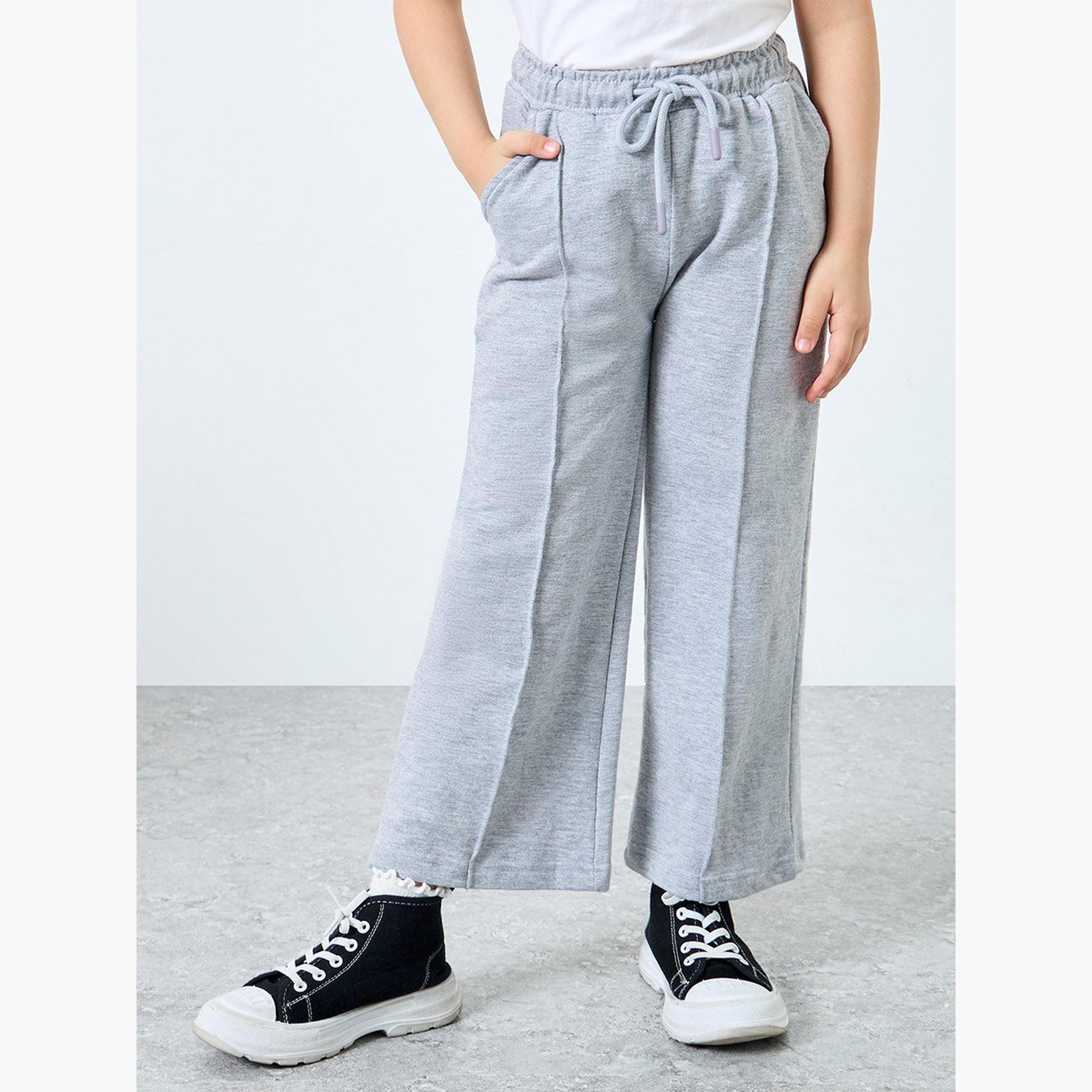 بنطال جوغرز بقصة أرجل واسعة-girls-clothing-bottoms-joggersandtrackpants-image-1