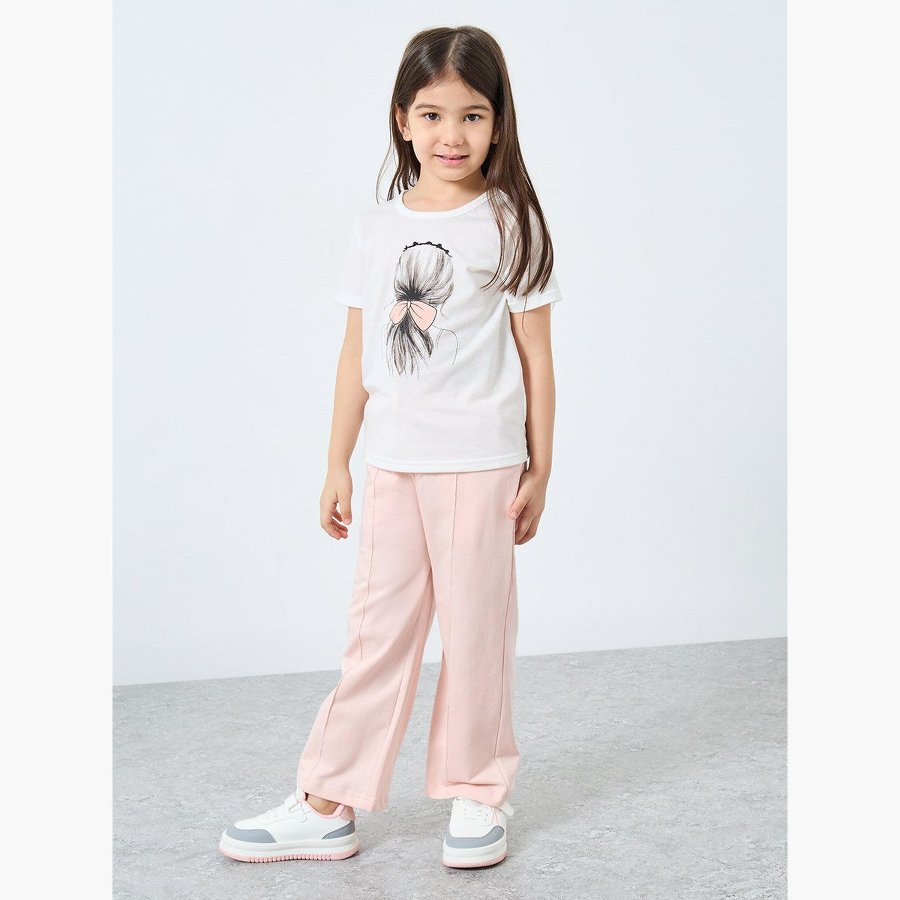 بنطال جوغرز بقصة أرجل واسعة-girls-clothing-bottoms-joggersandtrackpants-image-2