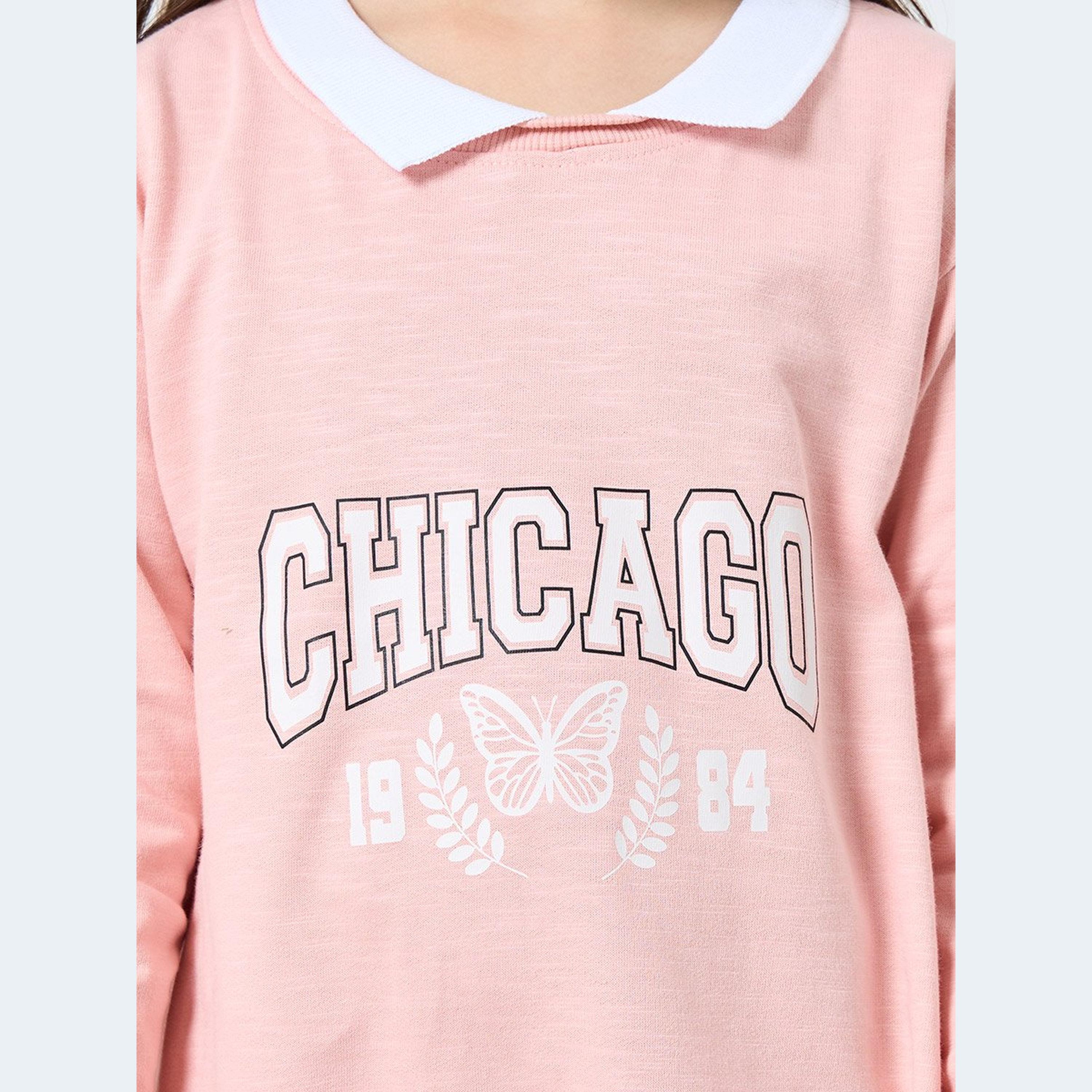 فستان قصير بحافة واسعة وطبعة زهور-girls-clothing-dressesandjumpsuits-image-3