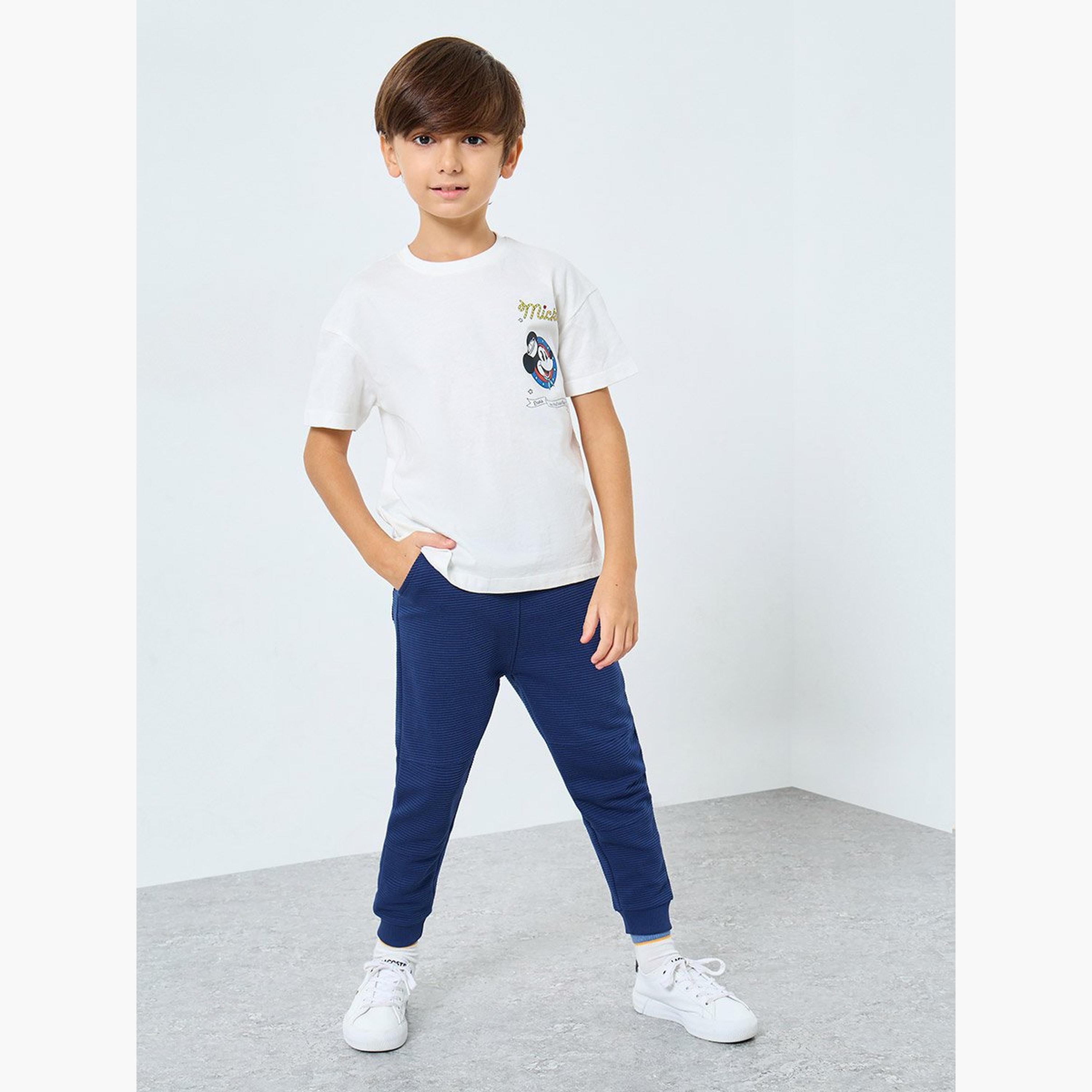 بنطال جوغرز بتفاصيل بارزة الملمس-boys-clothing-bottoms-joggersandtrackpants-image-2