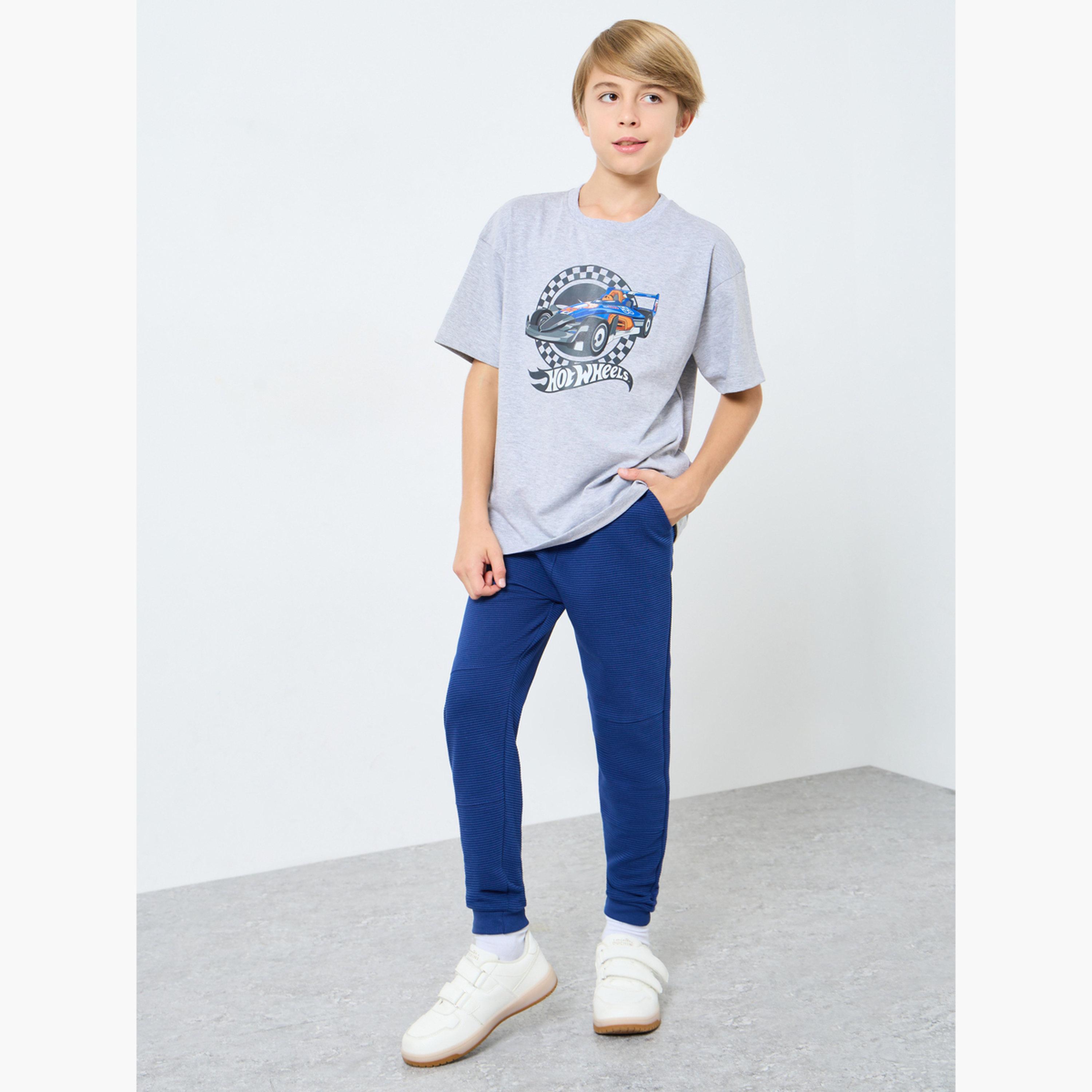 ستايلي - بنطال رياضي عثماني من القطن المحبوك لون أزرق للمراهقين-boys-clothing-bottoms-joggersandtrackpants-image-2