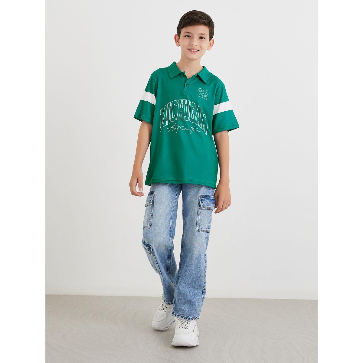 تيشيرت بياقة بولو وطبعات مع أكمام قصيرة-boys-clothing-tshirtsandpolos-image-2