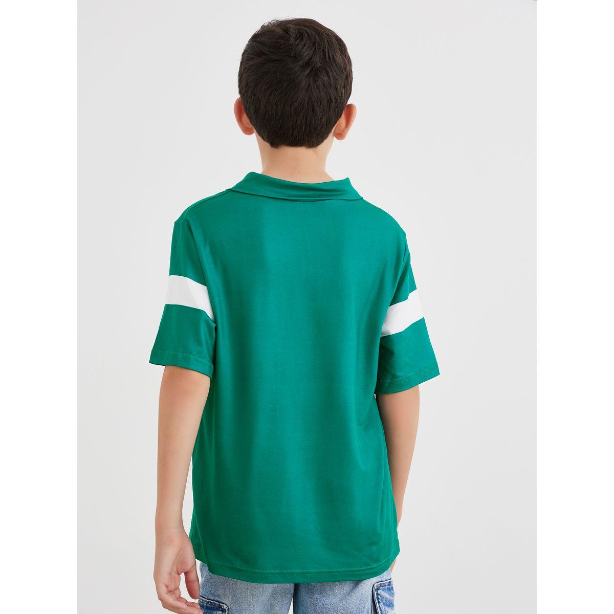 Styli Boys Dark Green Printed Polo T-Shirt-boys-clothing-tshirtsandpolos-image-4