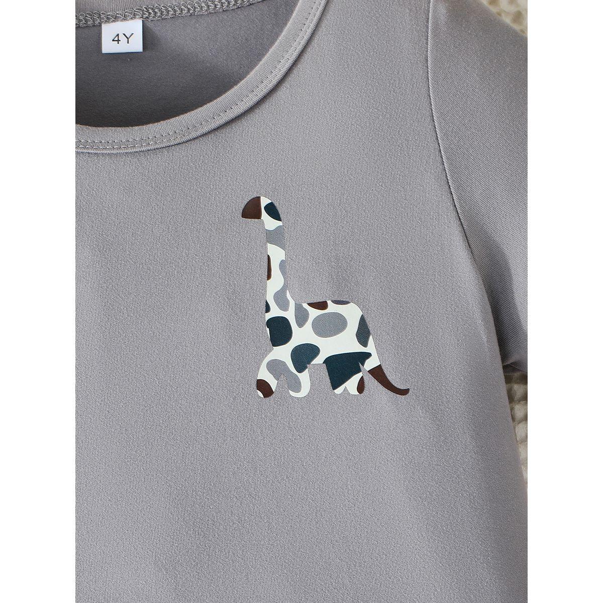 Styli Graphic Print Round Neck T-Shirt and Shorts Set-boys-clothing-setsandcoords-image-3