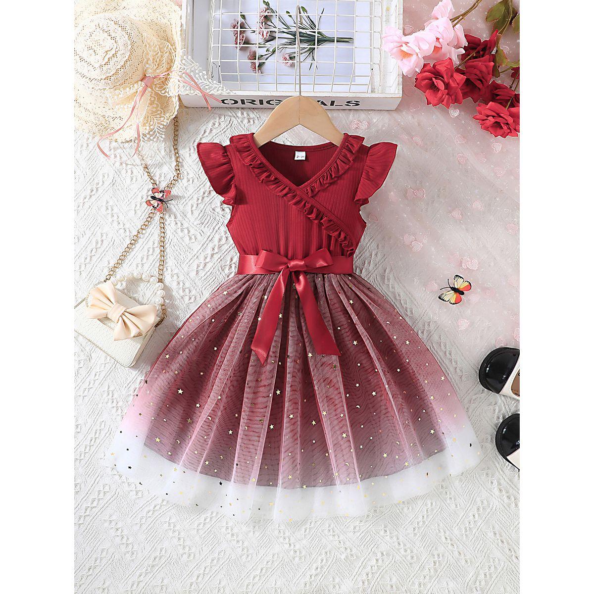 فستان مُنمق بتفاصيل فيونكة-girls-clothing-dressesandjumpsuits-image-1