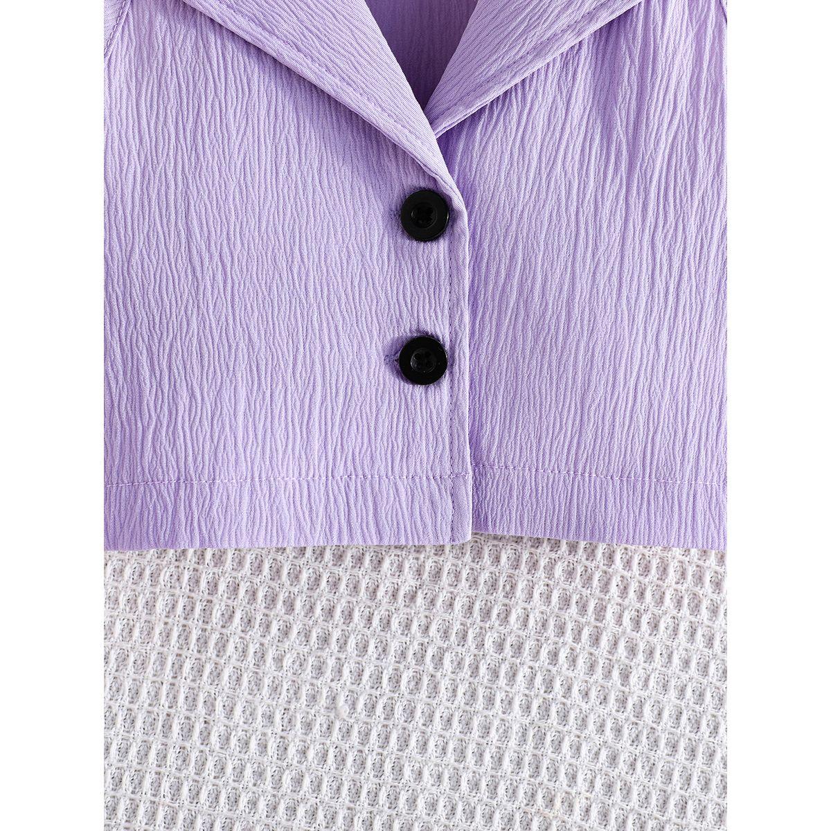 Styli Purple Sleeveless Top and Bow Detail Flared Pants Set-girls-clothing-setsandcoords-image-6